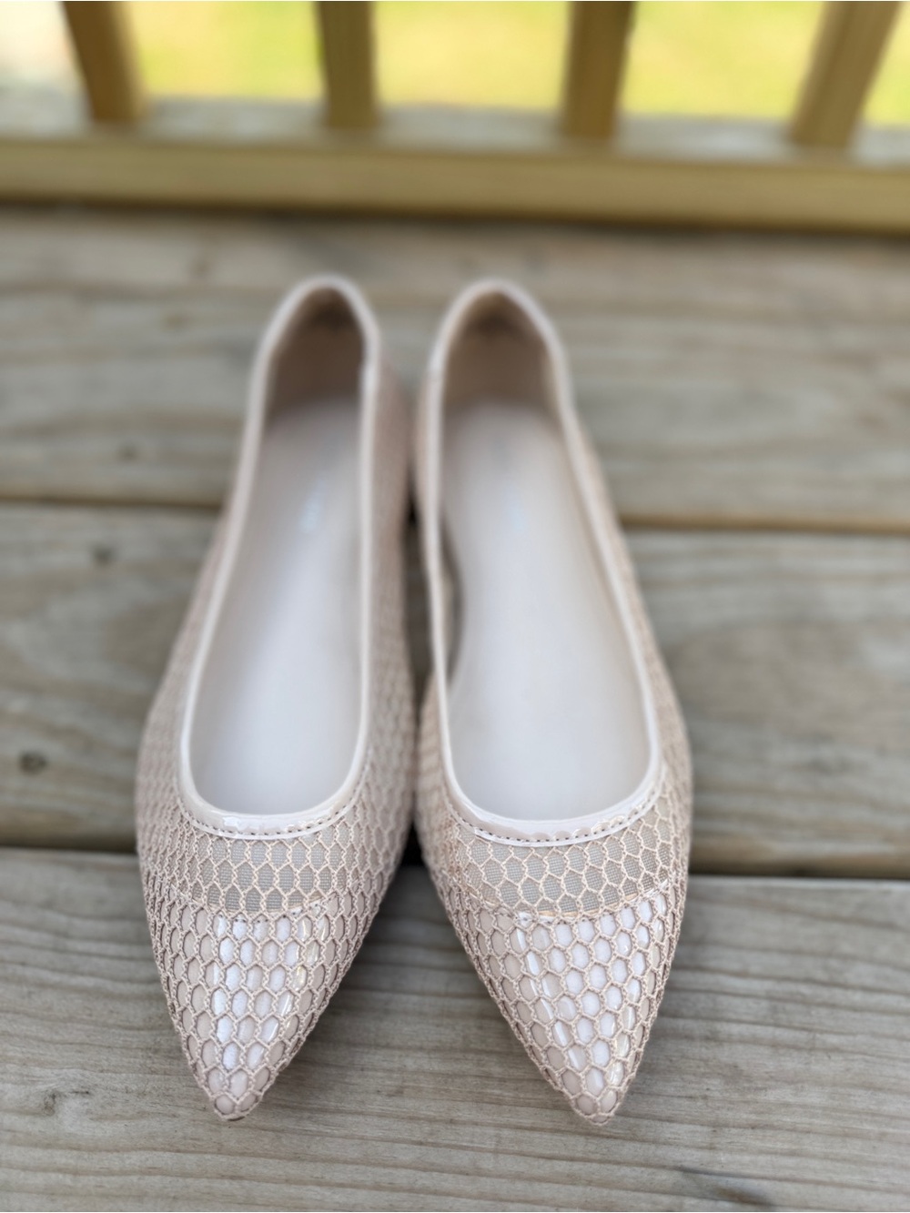 Marc Fisher Blush Mesh Pointed-Toe Flats